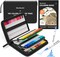 105-Color Dual Tip Brush Marker Set with Portable Case & Bonus Coloring Book – Fine & Brush Tip Water-Based Markers for Adults, Kids, Calligraphy, Journaling, Doodling, and Art